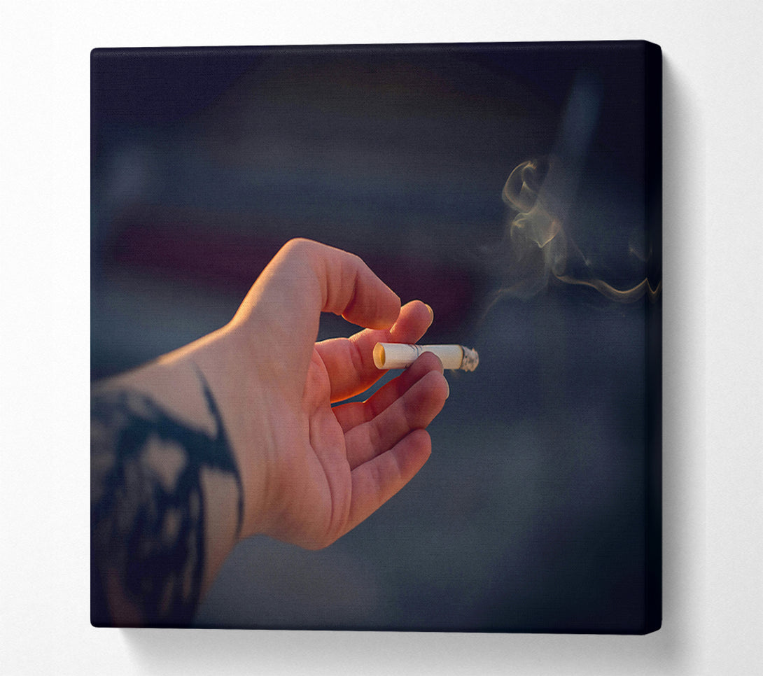  A Canvas Print of Golden Smoke Escape Canvas Art