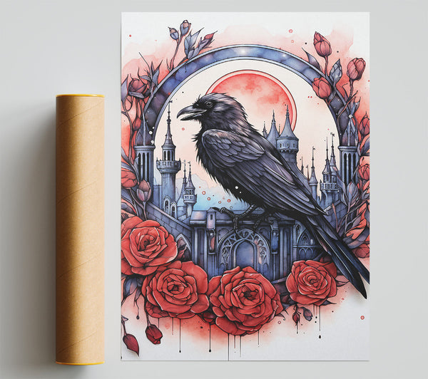 Raven Rose Castle Giclee Print