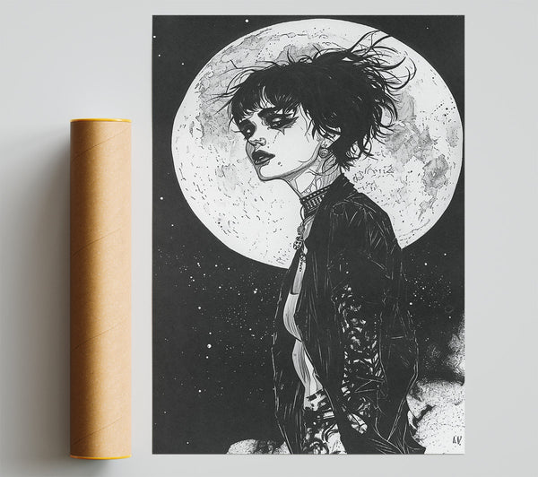 Rebel Moon Girl Giclee Print