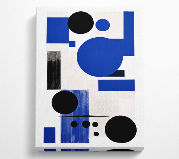 A Canvas Print of Rectangles And Circled Canvas Wall Art