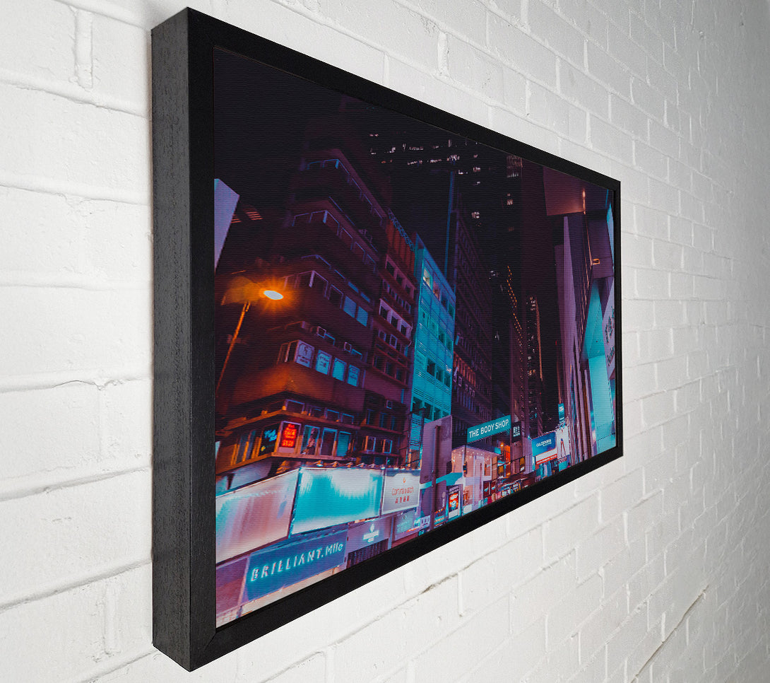  A Canvas Print of Neon City Nights Canvas Print