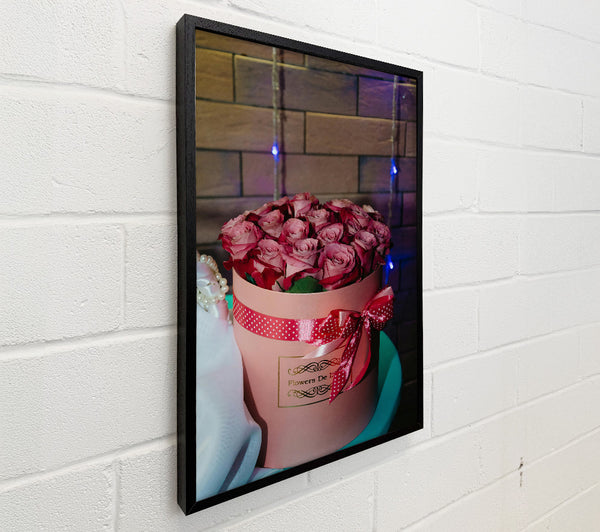 Pink Roses In A Box.