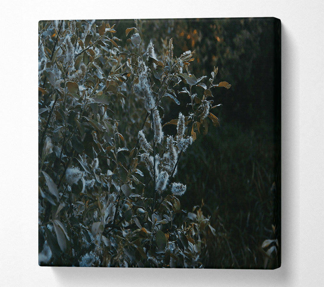  A Canvas Print of Emerald Willow Whispers. Canvas Wall Art