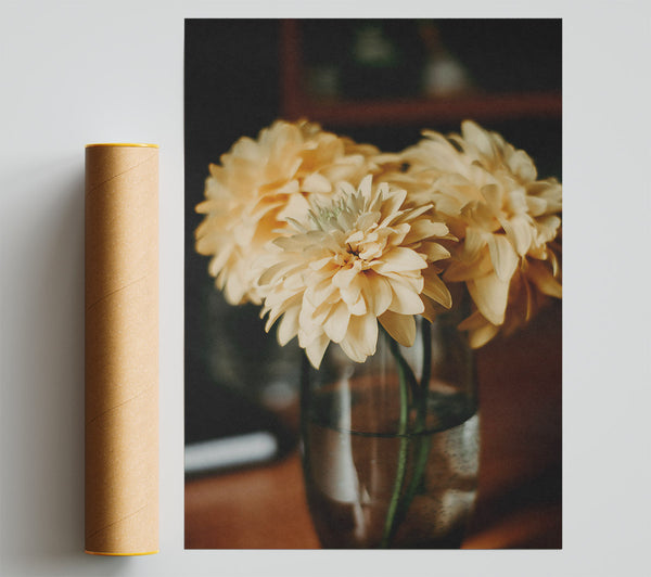 Pale Yellow Bouquet Poster