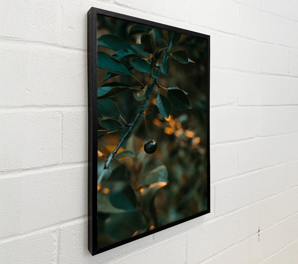 Teal Leaf And Cherry