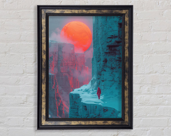 Red Sun Delight Framed Print