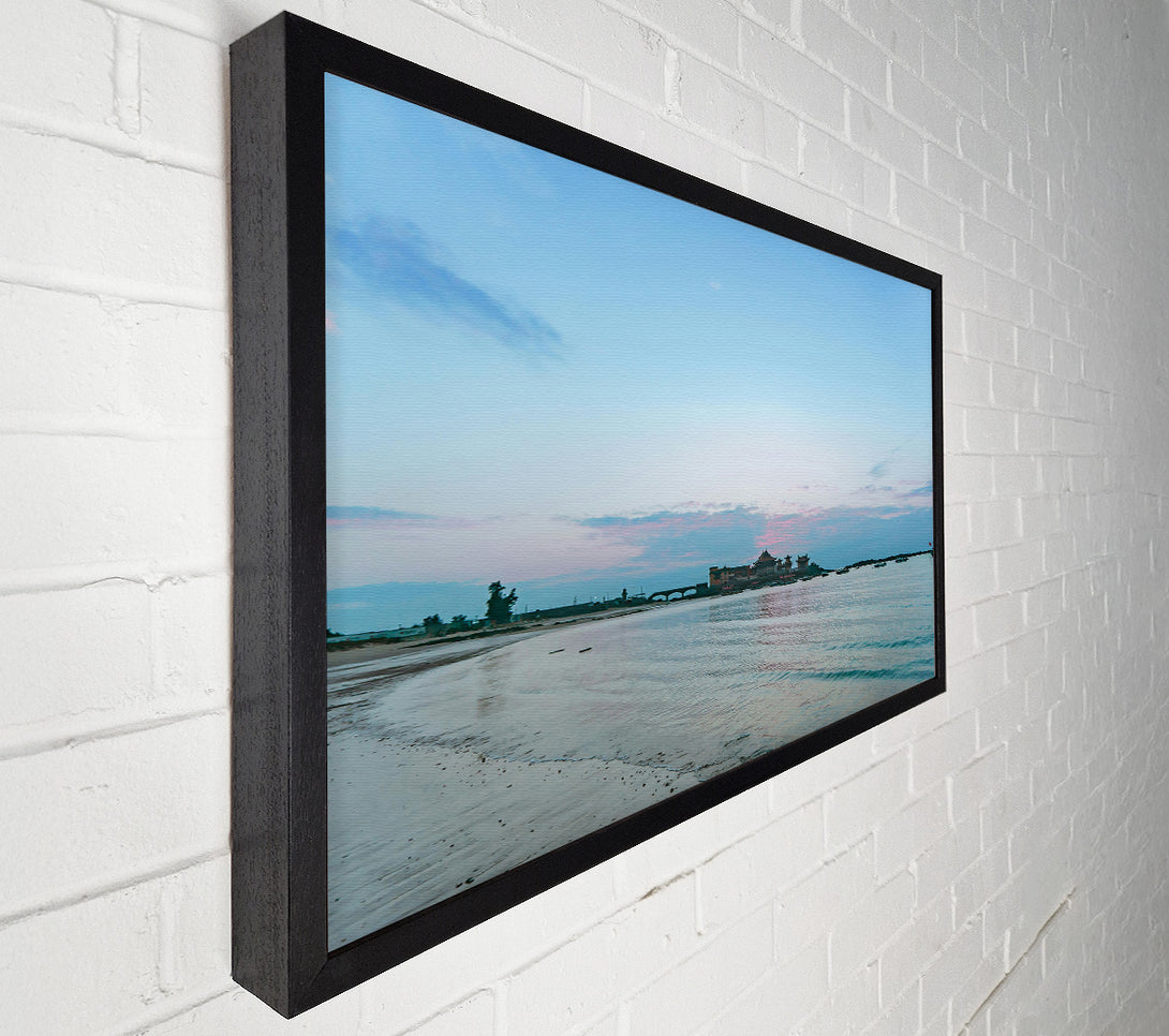  A Canvas Print of Blue Coast Temple Dawn Canvas Print