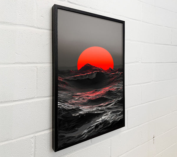 Red Sun Over The Mountains