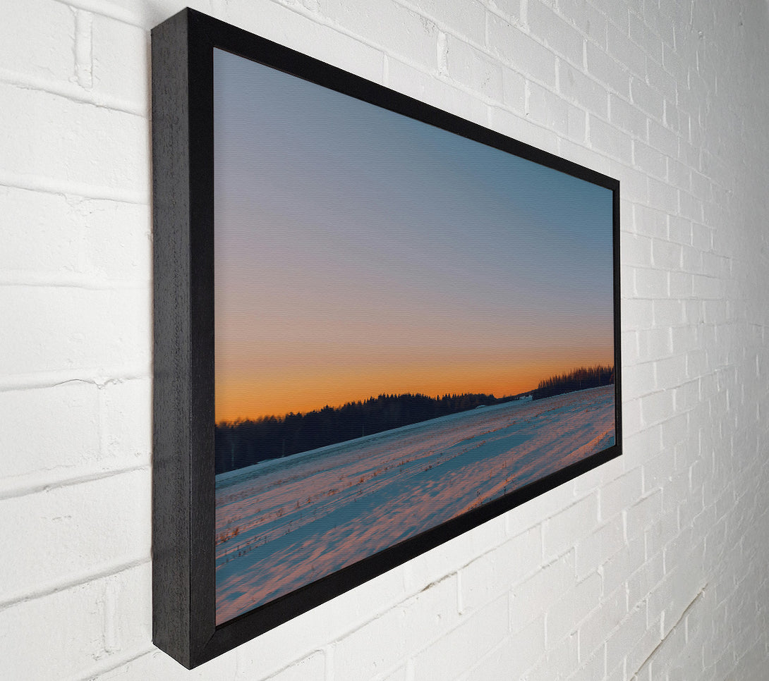  A Canvas Print of Orange Winter Field Canvas Art