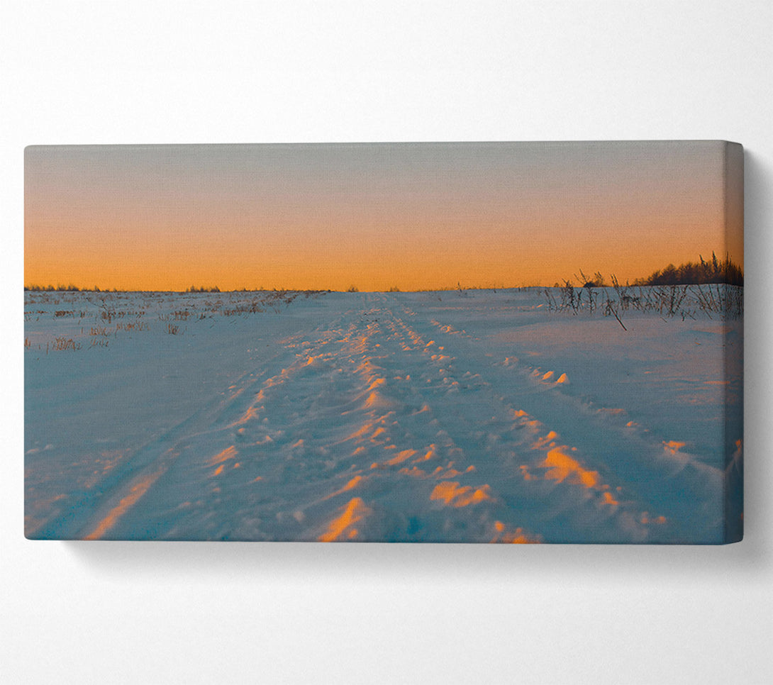  A Canvas Print of Orange Sunset Trail Canvas Print