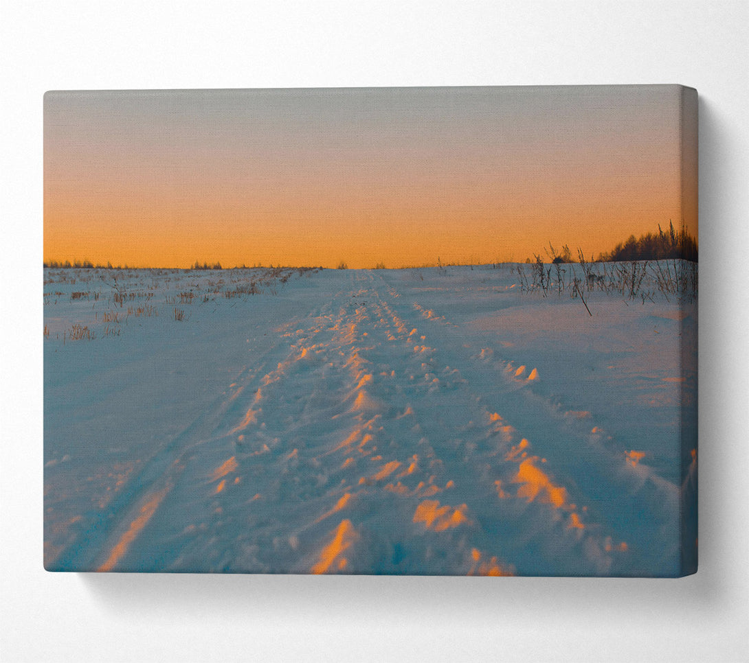  A Canvas Print of Orange Sunset Trail Canvas Print