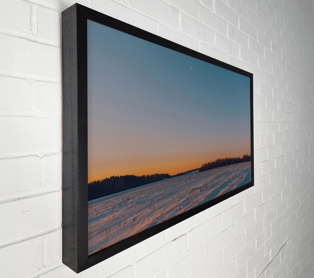  A Canvas Print of Orange Winter Sky Canvas Art