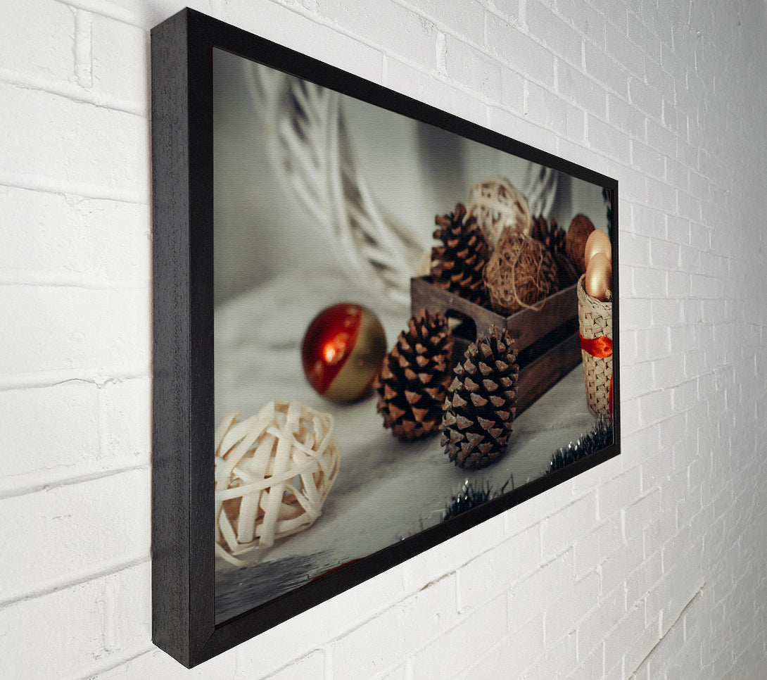 A Canvas Print of Golden Pine Cones Canvas Art