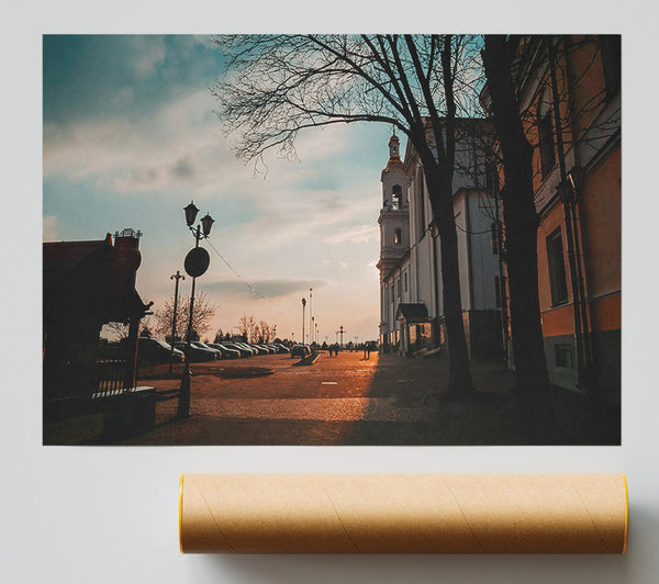 Golden Hour Church Giclee Print