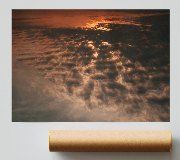 Red-Tinged Storm Clouds Giclee Print