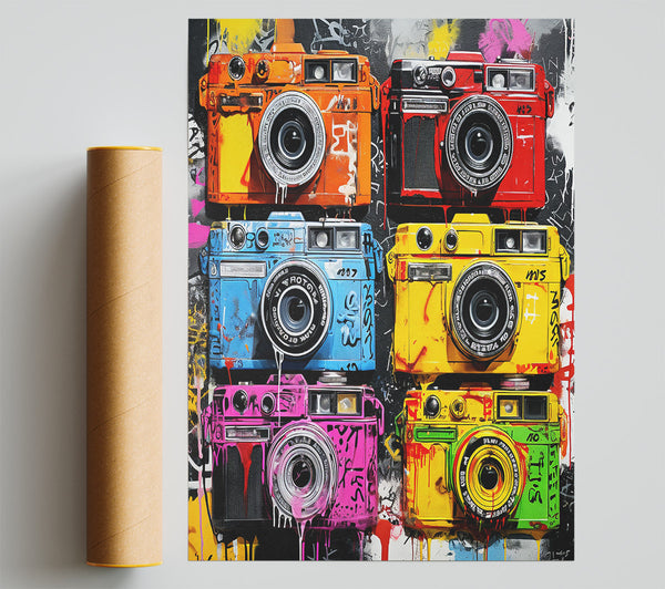Retro Camera Urban Retro Print