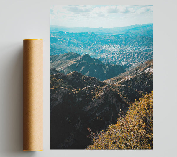 Azure Mountain View Giclee Print