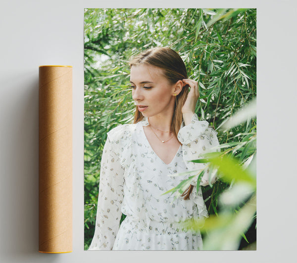 White Floral Dream Giclee Print