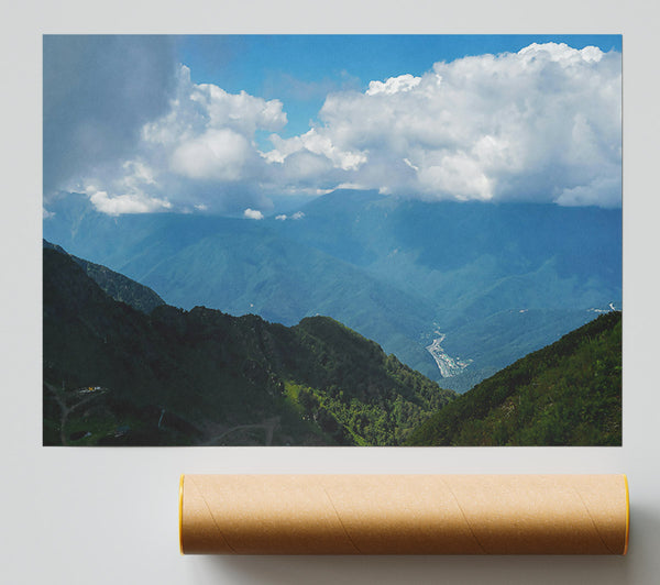 Blue Mountain Serenity Giclee Print