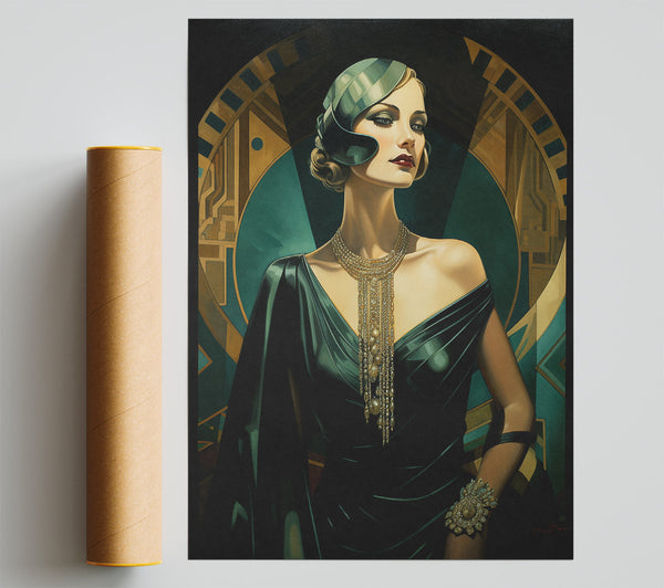 Retro Vintage Fashion Woman Giclee Print