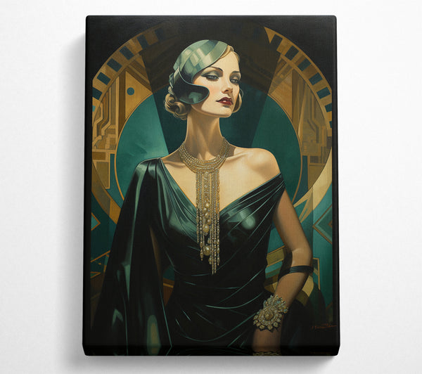  A Canvas Print of Retro Vintage Fashion Woman Canvas Print