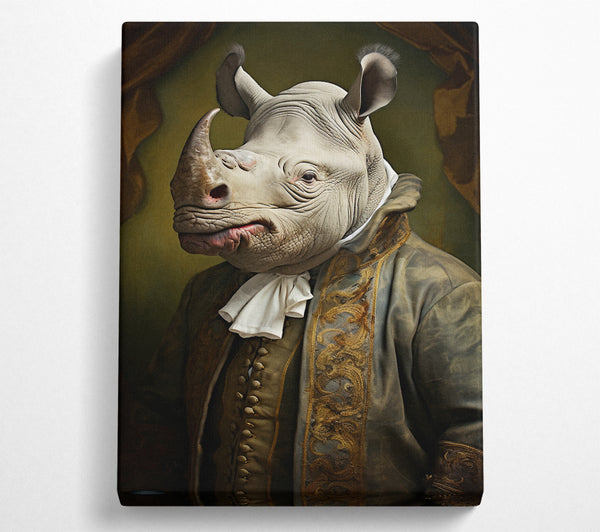  A Canvas Print of Rhino Renaissance Canvas Art