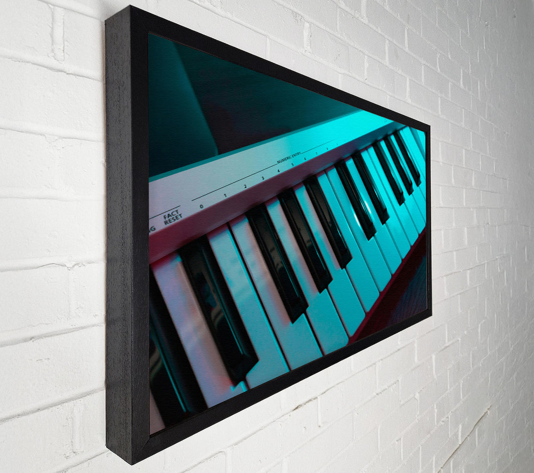  A Canvas Print of Aqua Keystrokes Canvas Wall Art