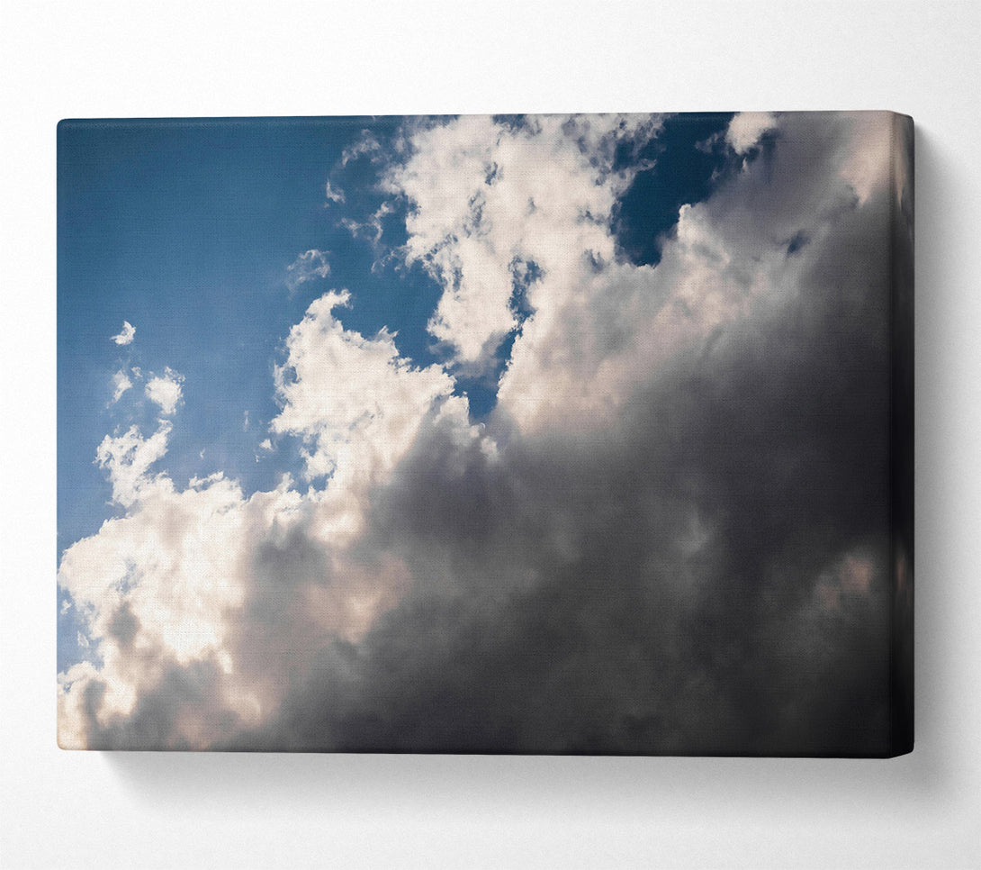  A Canvas Print of Gray Skies, Blue Light Canvas Art