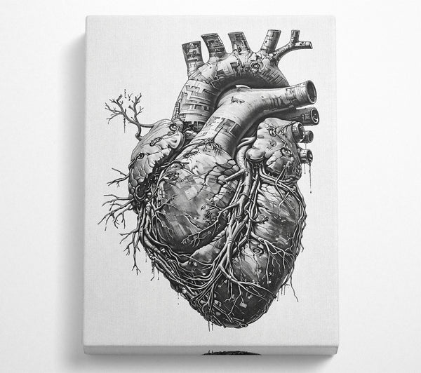  A Canvas Print of Robot Heart Canvas Art