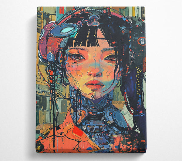  A Canvas Print of Robot Woman Canvas Wall Art