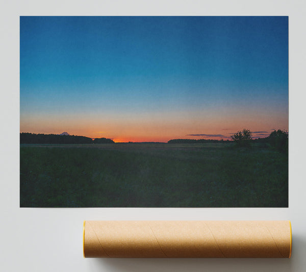 The Blue Hour'S Embrace Print