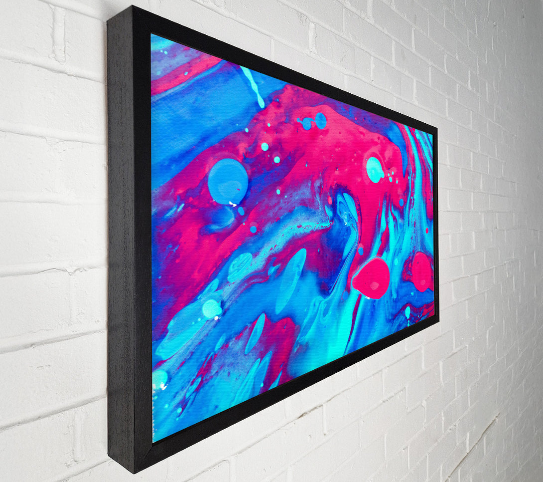  A Canvas Print of Pink And Blue Swirls Canvas Print