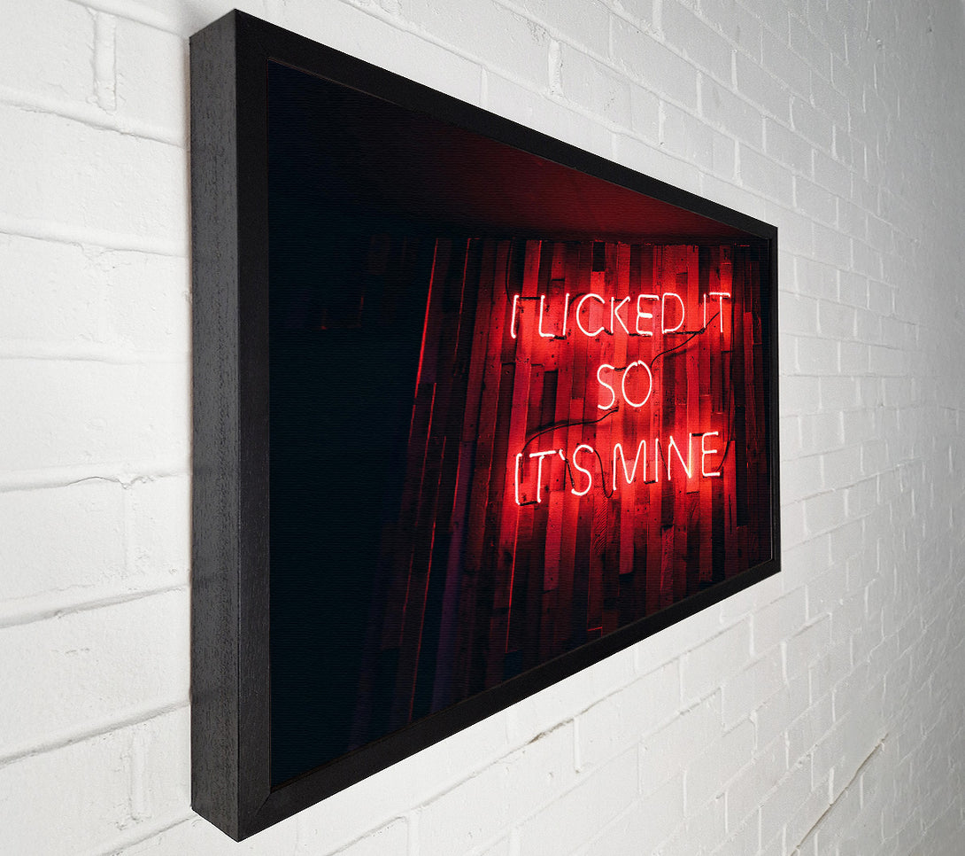  A Canvas Print of Red Neon Desire Canvas Art