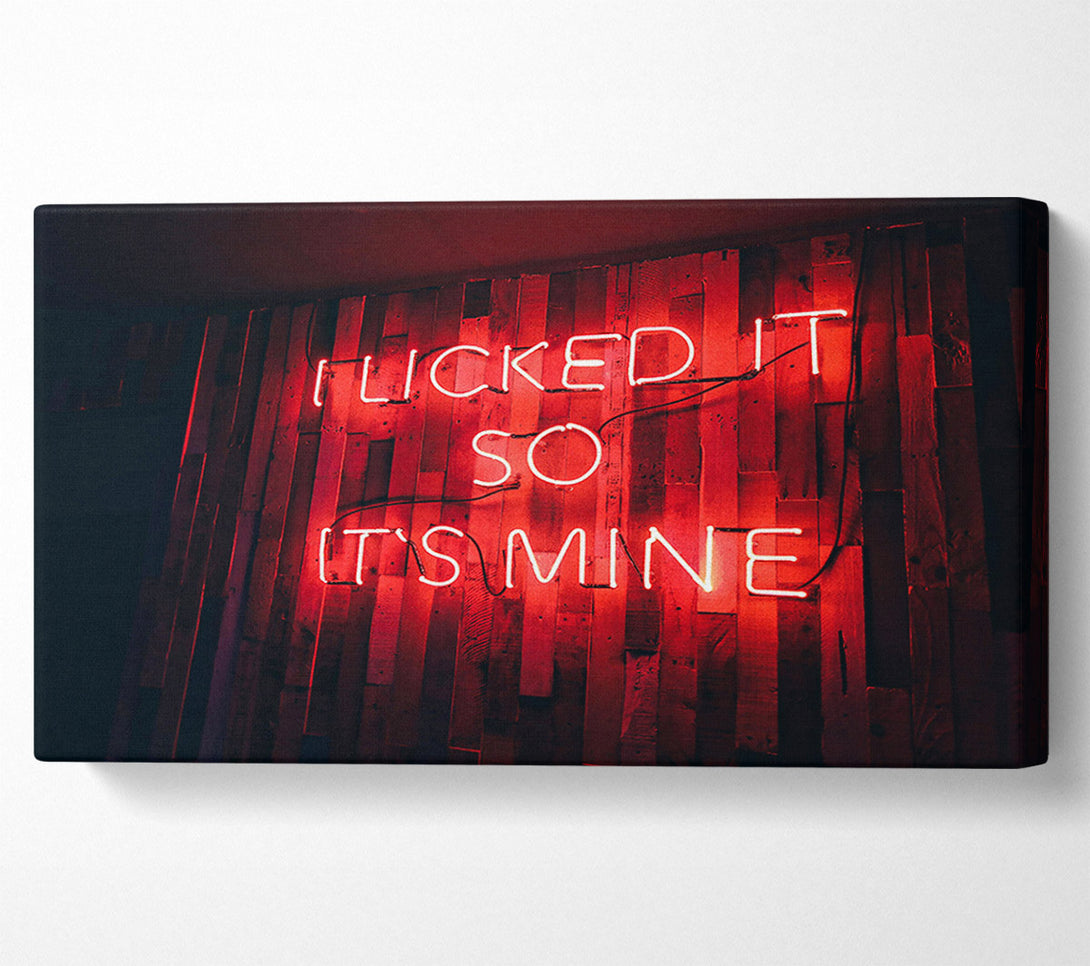  A Canvas Print of Red Neon Desire Canvas Art