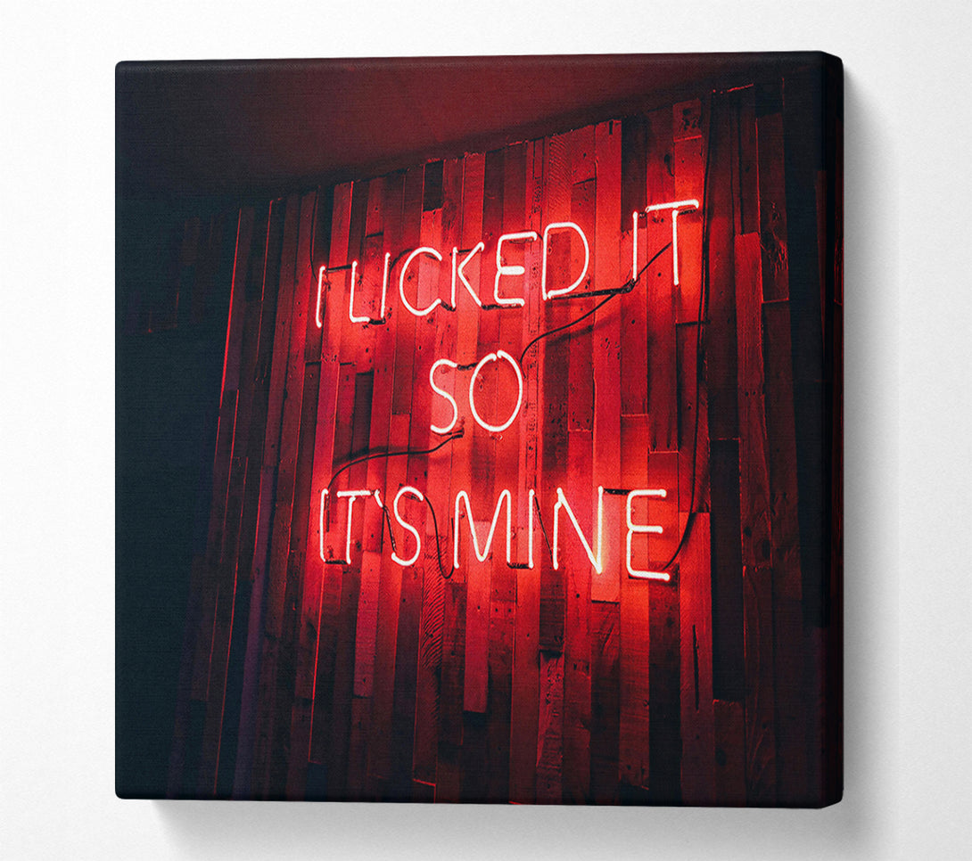  A Canvas Print of Red Neon Desire Canvas Art
