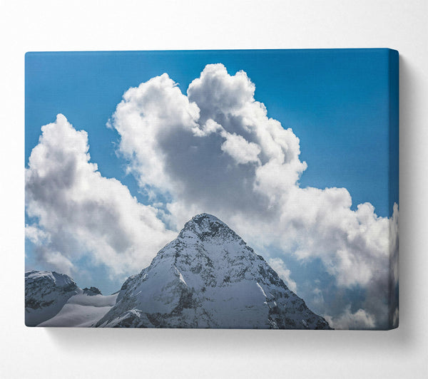  A Canvas Print of White Peak Majesty Canvas Wall Art