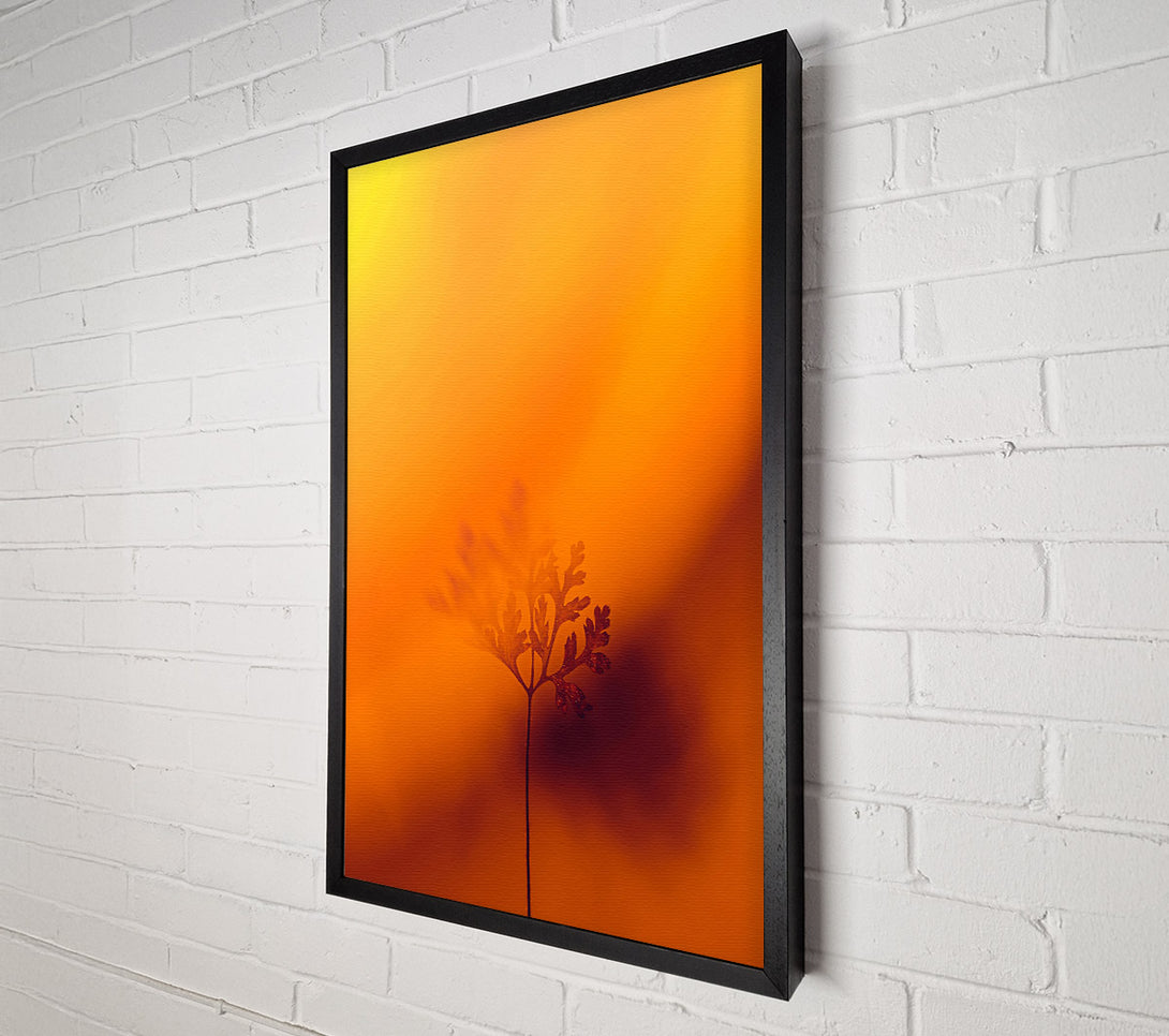  A Canvas Print of Golden Silhouette Stem Canvas Wall Art