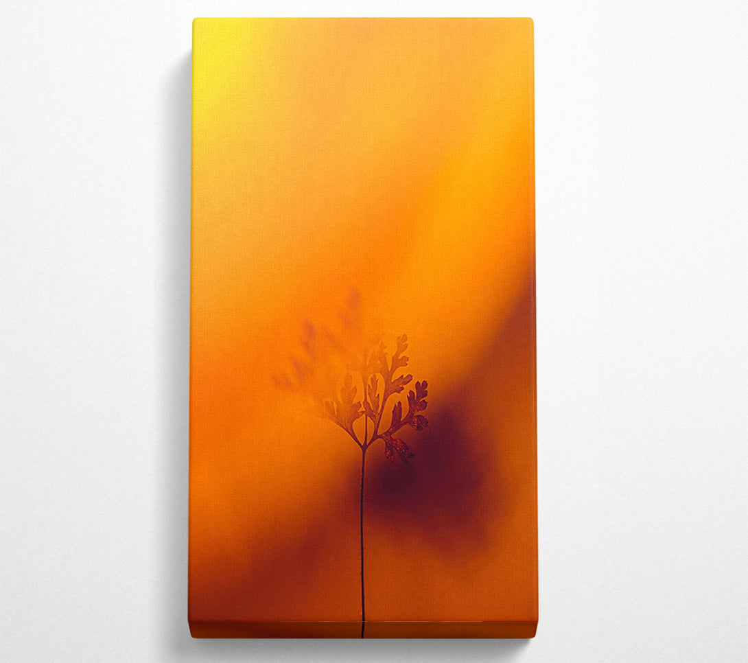  A Canvas Print of Golden Silhouette Stem Canvas Wall Art