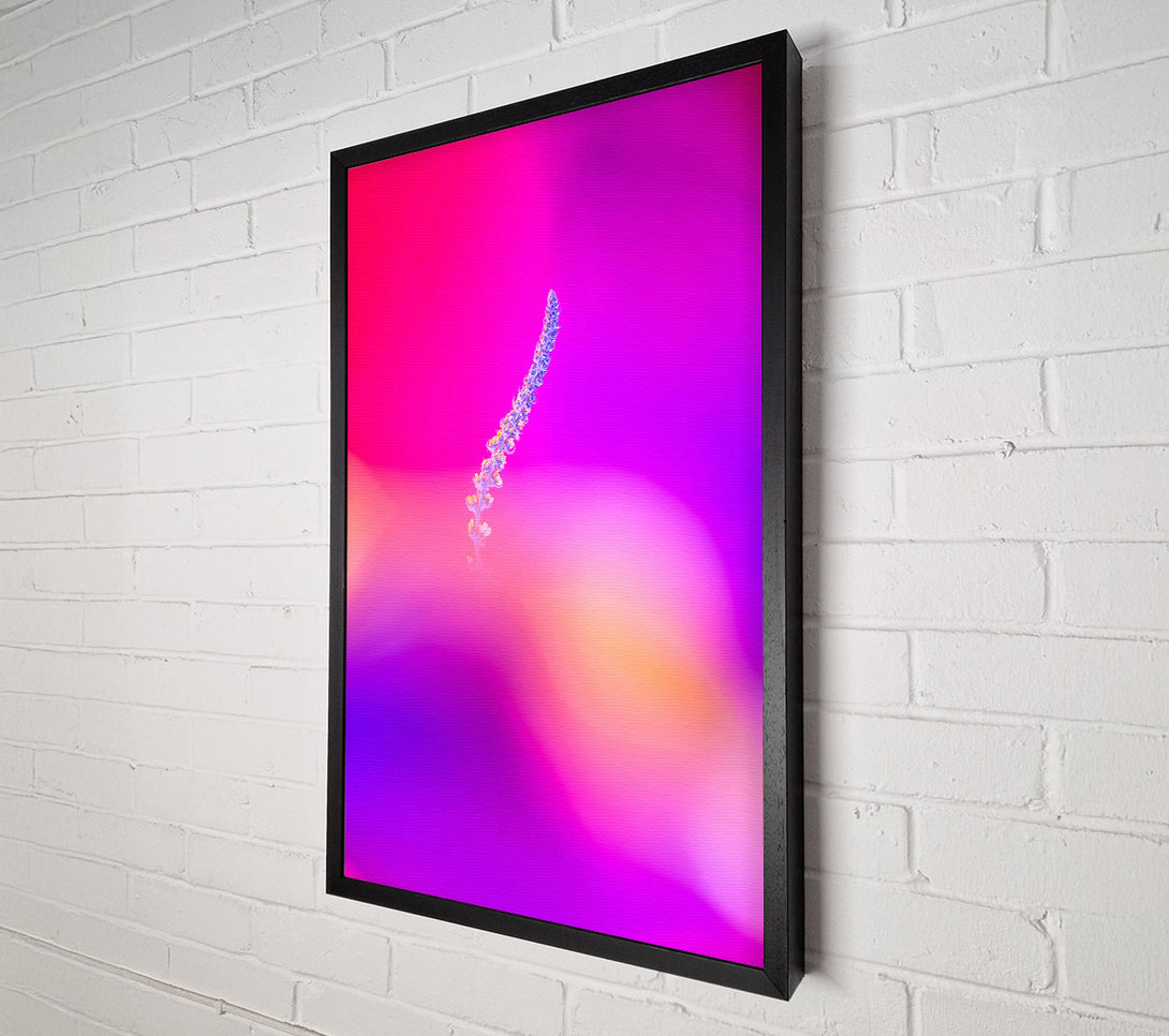  A Canvas Print of Pink Stem Silhouette Canvas Art