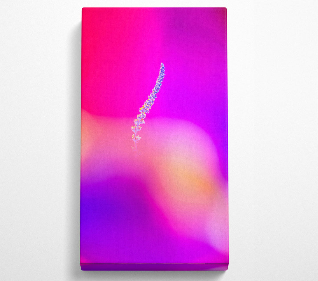  A Canvas Print of Pink Stem Silhouette Canvas Art