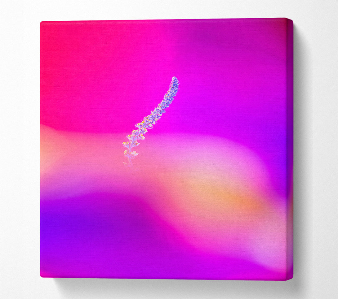  A Canvas Print of Pink Stem Silhouette Canvas Art