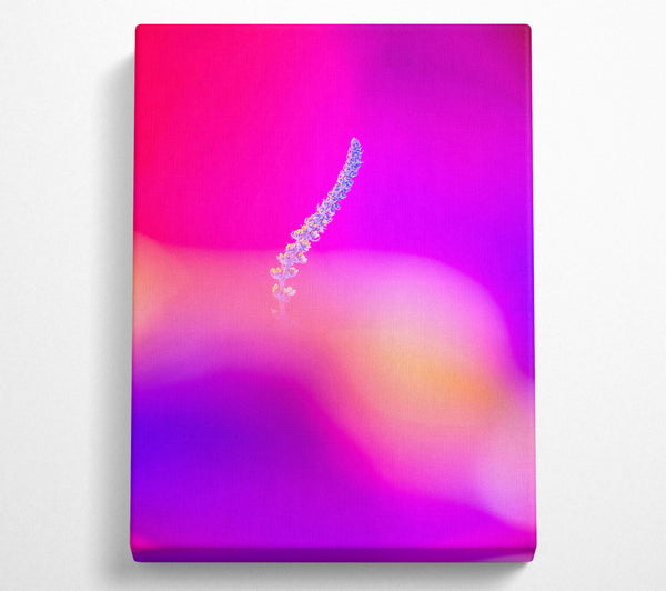 A Canvas Print of Pink Stem Silhouette Canvas Art
