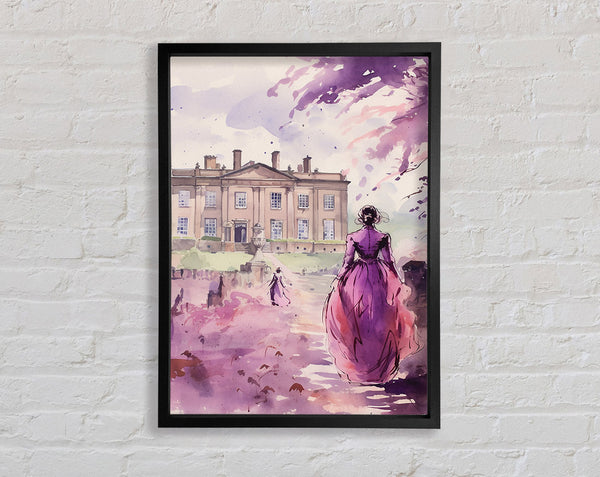 Romance Mansion Framed Print