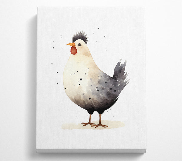  A Canvas Print of Rooster Stare Canvas Print