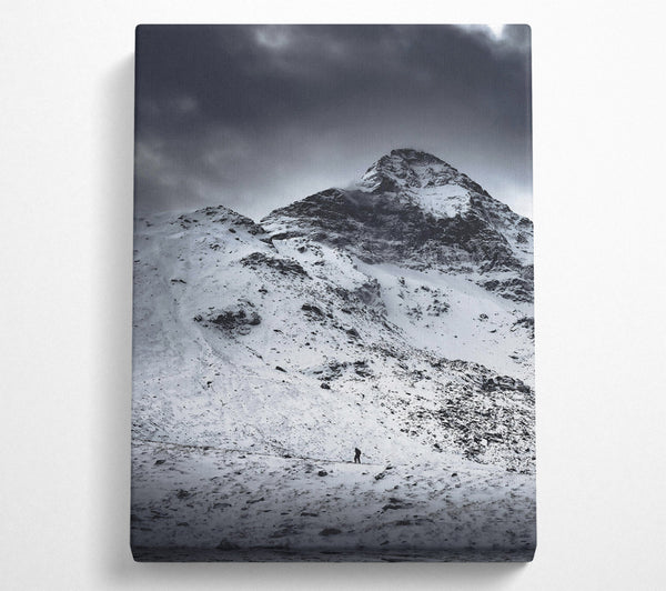  A Canvas Print of Grey Mountain Solitude Canvas Art