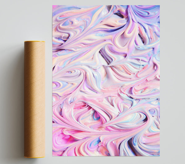 Pink Swirls Of Dreams Print