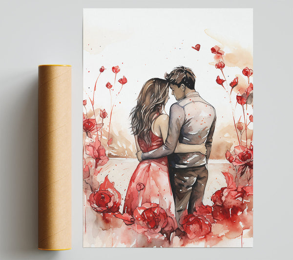 Roses And Hugs Giclee Print