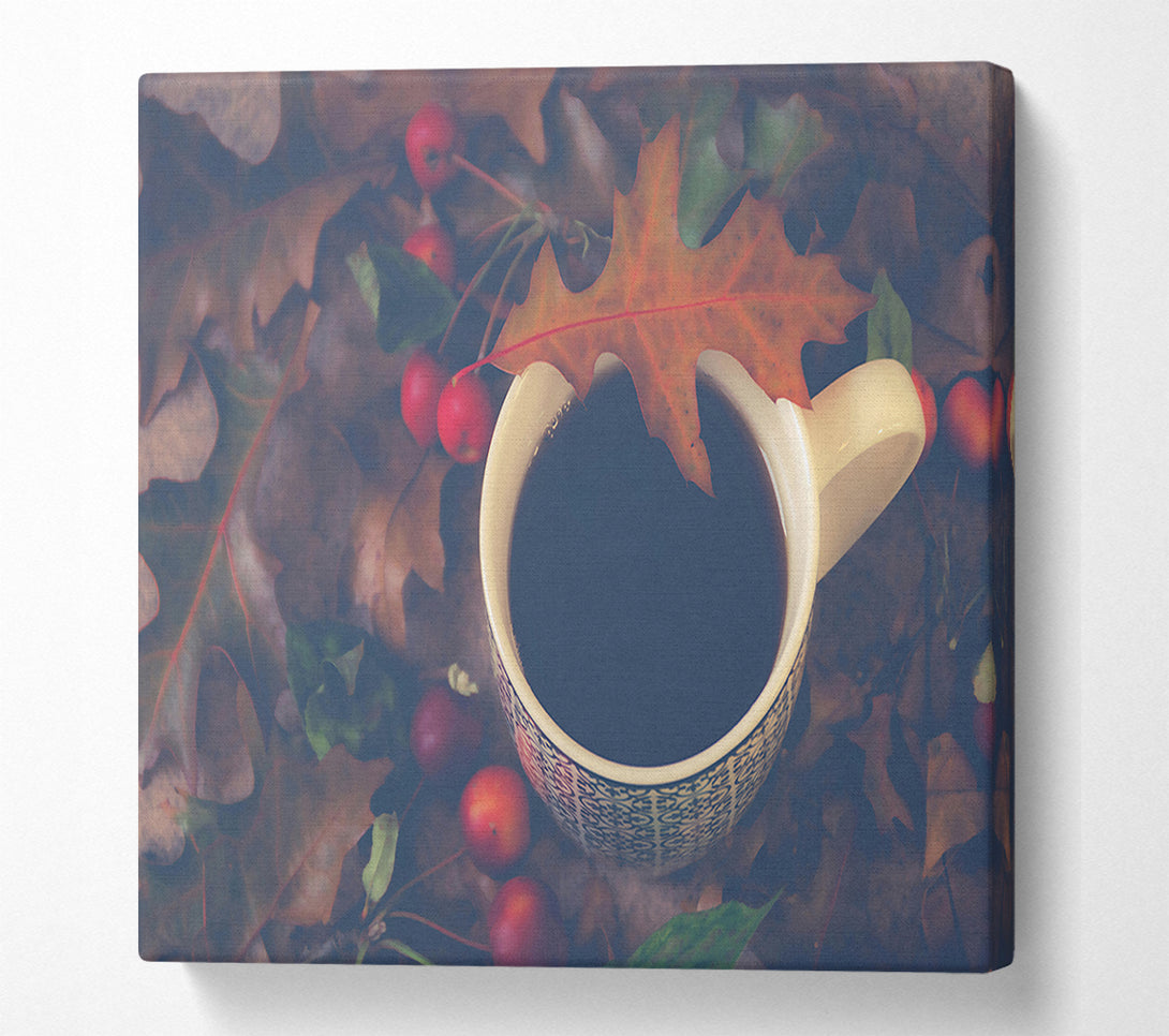  A Canvas Print of Autumn'S Warm Brown Brew Canvas Wall Art