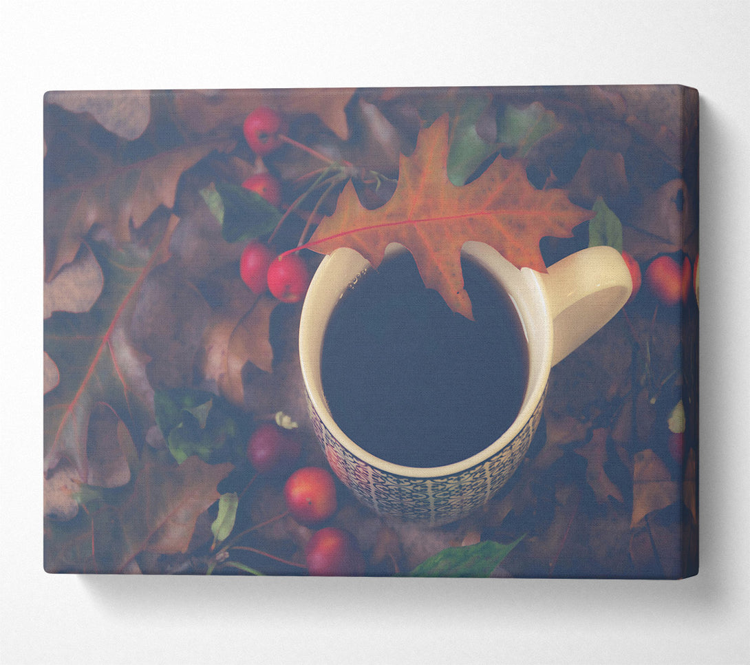  A Canvas Print of Autumn'S Warm Brown Brew Canvas Wall Art