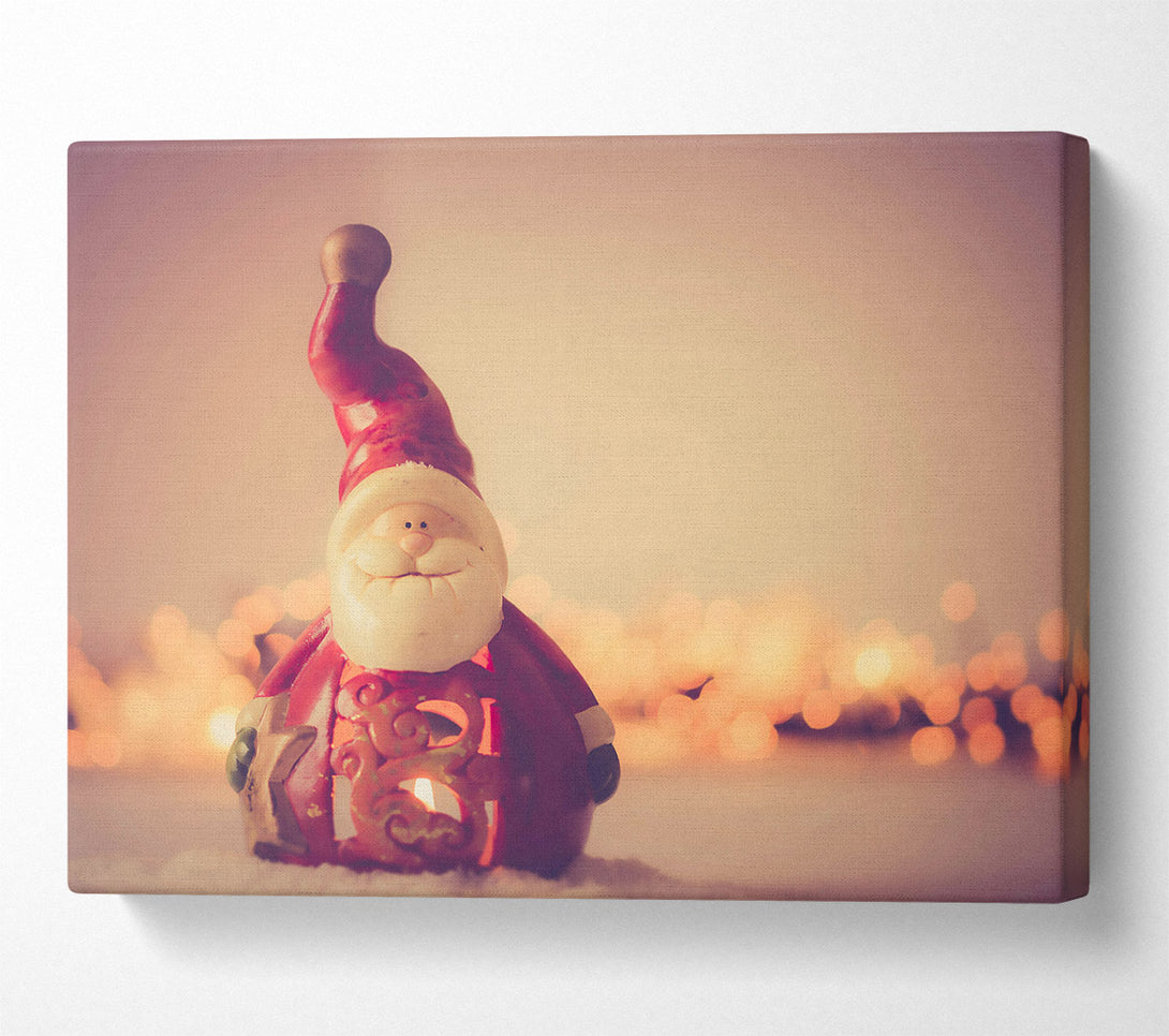  A Canvas Print of Red Santa'S Glow Canvas Art